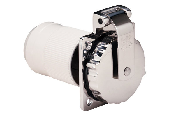 50A 125V El Inlet SS | With Enclosure