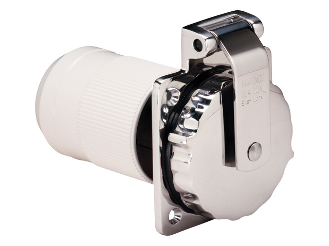 50A 125V El Inlet SS | With Enclosure