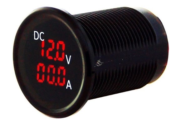 Volt- & amperemeter 4.5-30V & 0-15A