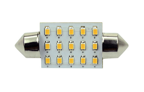 Ledlamp led15 festoon 10-30V 37mm 2700k - 1.5 watt