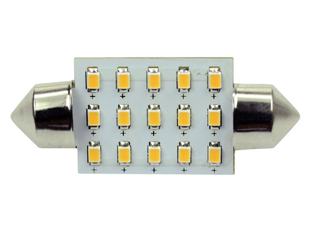 Ledlamp led15 festoon 10-30V 37mm 2700k - 1.5 watt