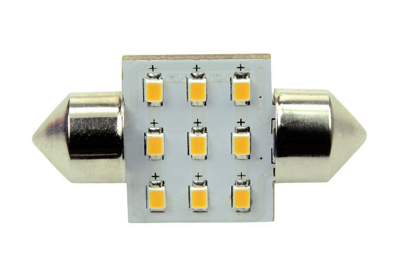 Ledlamp led9 festoon 10-30V 31mm 2700k - 0.9 watt