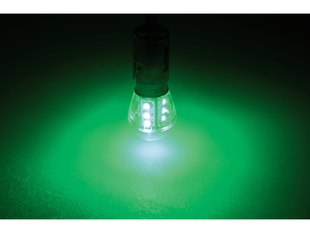 Ledlamp led15 10-30V BAY15D green - 0.9 watt