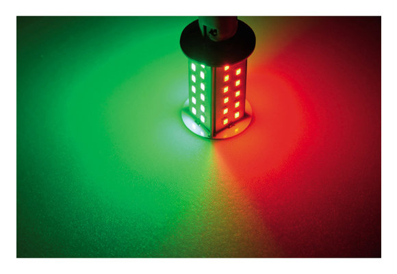 Ledlamp led48 10-30V BAY15D duocolor - 4.5 watt