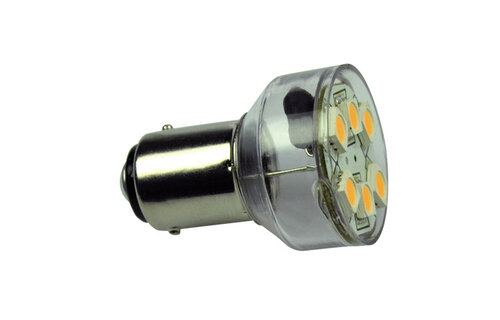 Ledlamp led6 10-30V BA15D - 1.0 watt