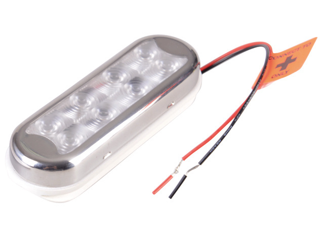 Bimini lamp buis of vlakke montage zonder schakelaar 12-24V