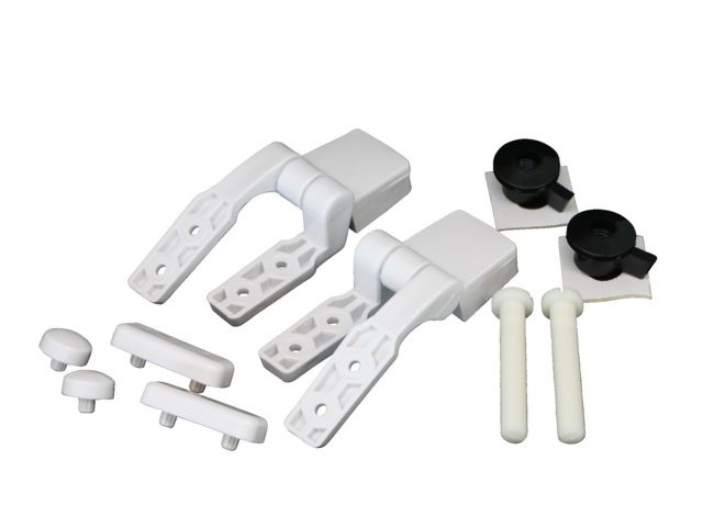 Scharnierset voor zitting & deksel hout