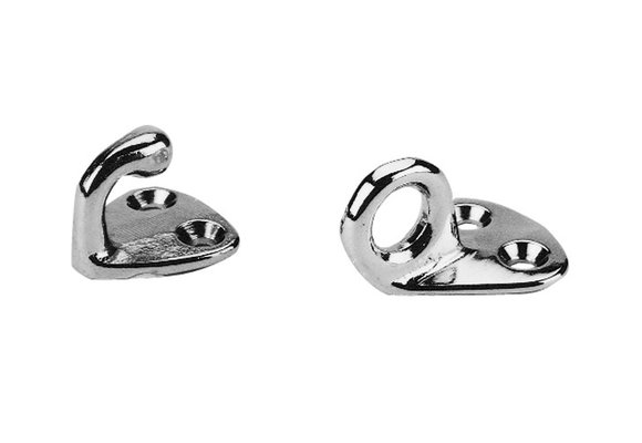 Fenderhaak verchroomd