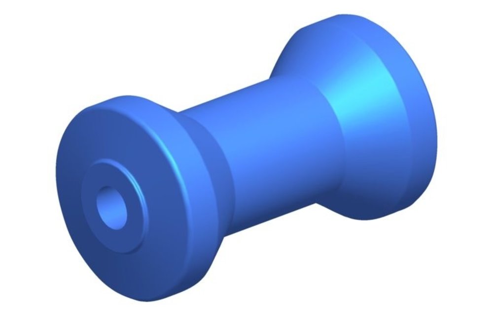 Kielrol PU voor as16mm