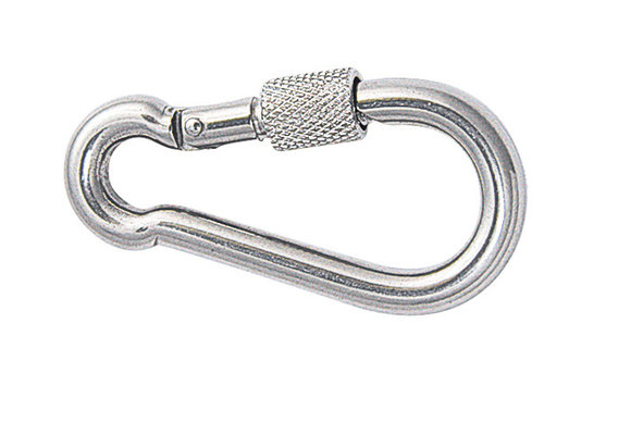 Talamex karabijnhaak RVS met borg