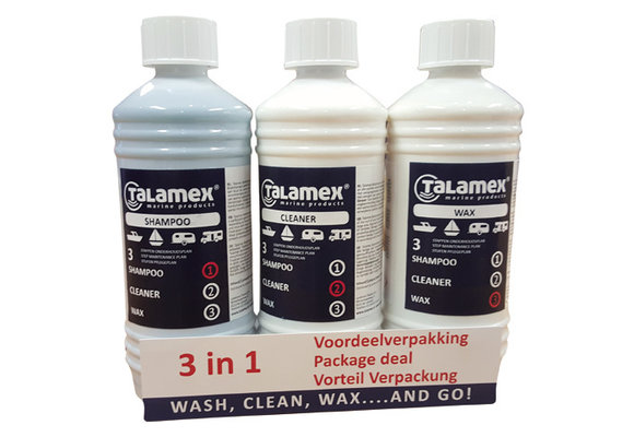 Onderhoudsset shampoo, cleaner en wax