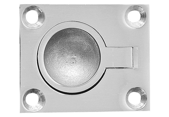 Luikring RVS flush  48x38mm