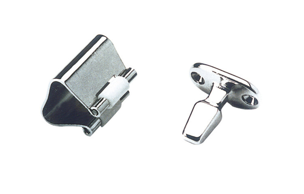 Rol-sluiting chroom 28mm