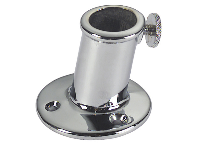 Vlaggenstokhouder | Messing verchroomd