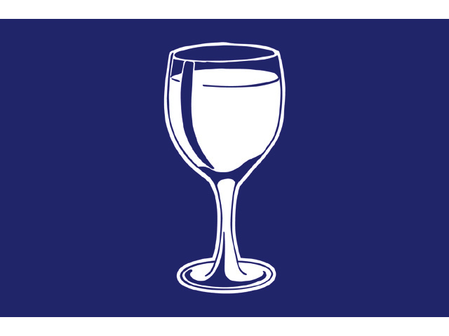 Borrel vlag | Blauw | 30 x 45 cm