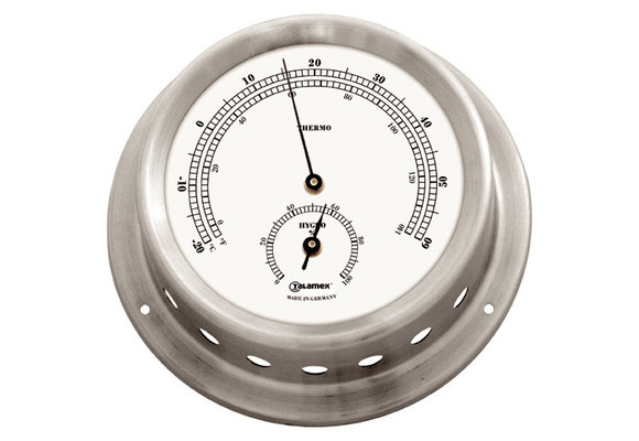 Talamex Thermo-hygrometer rvs 125/100mm