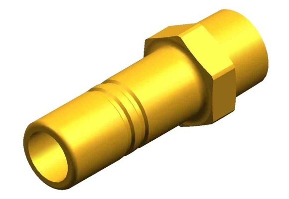 Whale adapter 3/8" NPT male 15mm messing