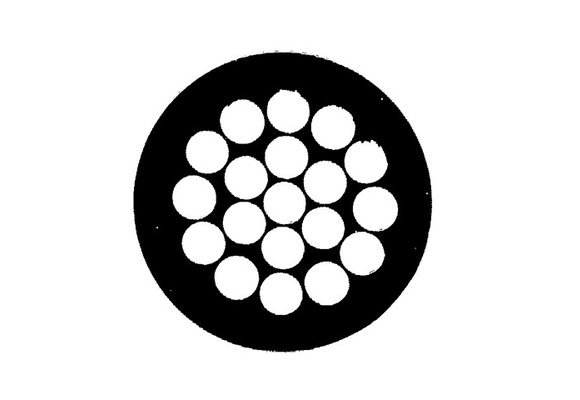 Talamex Staaldraad RVS 1x19 pvc Wit omspoten 3/5mm (prijs per 250m)