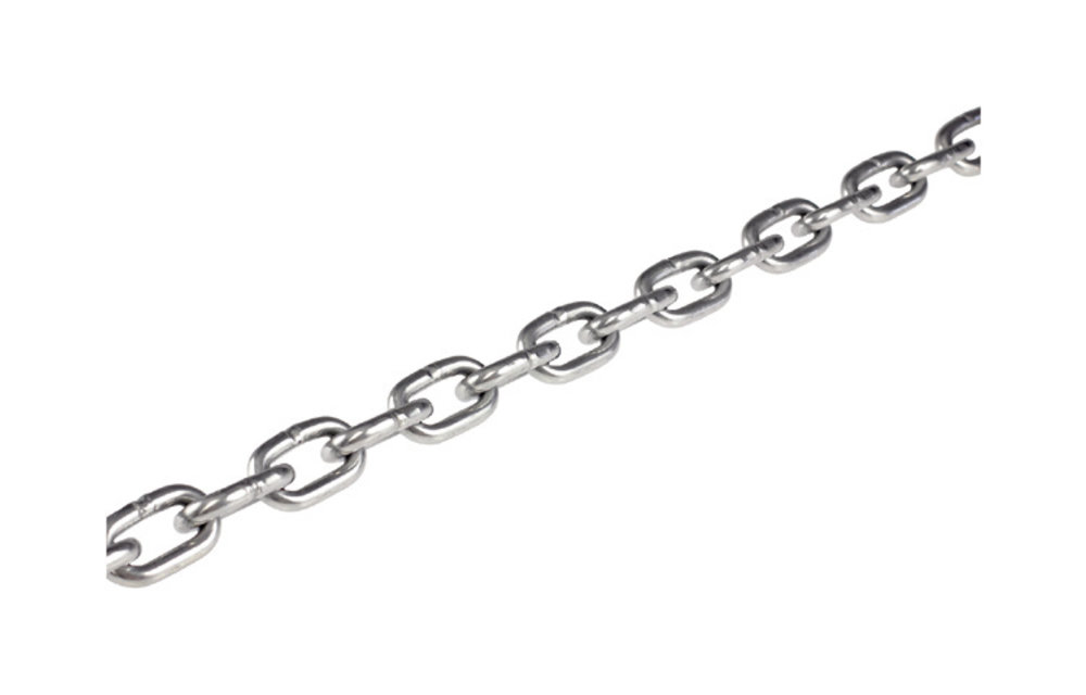 Ketting DIN766 rvs 6mm 100m (prijs per 100m)