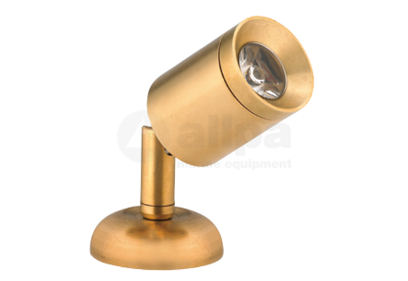 Allpa Messing LED-Wand / Leeslamp (mini), 8-30V/1,2W, LED 1x 1W, H=84mm