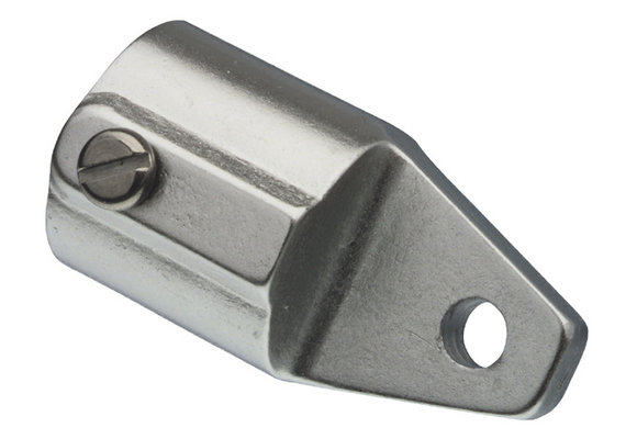 Buiskapbeslag aluminium eindstuk 20mm