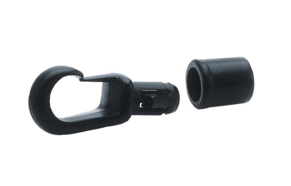 Elastiekhaakje nylon 8mm (prijs per 10 st.)