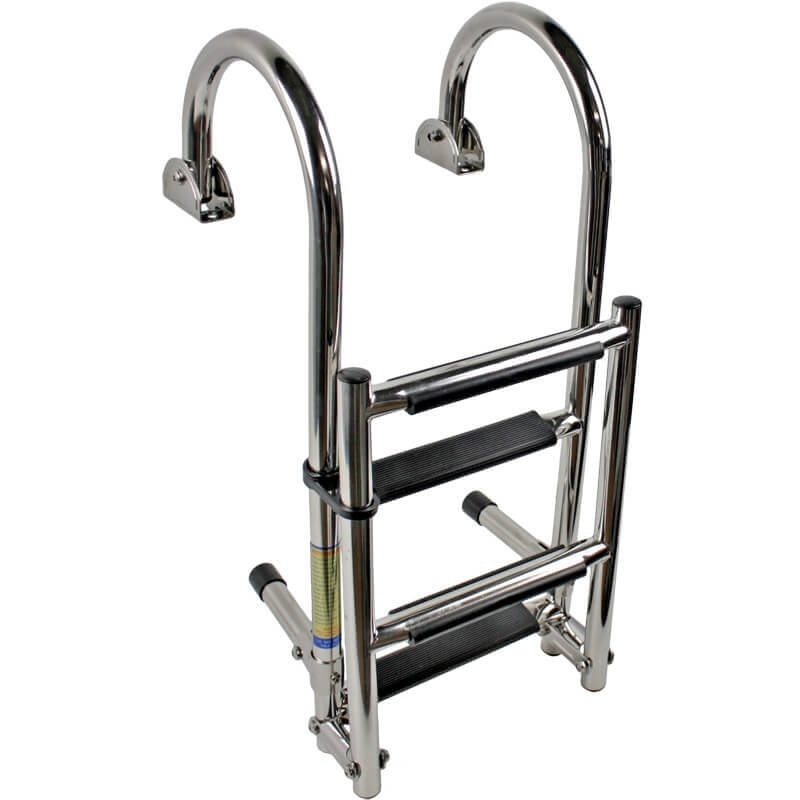 Zwemtrap rvs met handgrepen