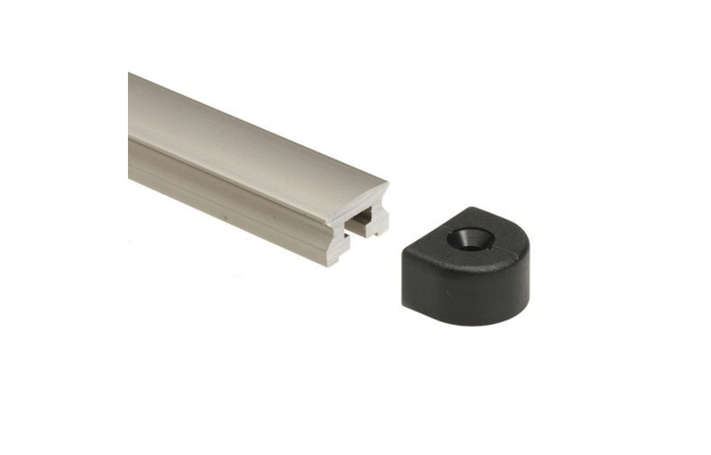 Eindstop voor 20mm rail per paar