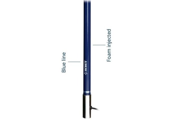 Antenne vhf blauw 2,4m ks-42bl