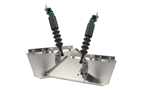 Smart Tabs RVS set, 12" x 9" met 36kg (80lb) actuators