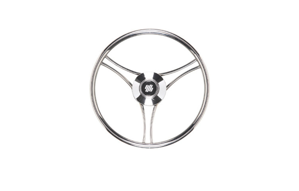 V21 stuurwiel rvs 3x2-spaaks