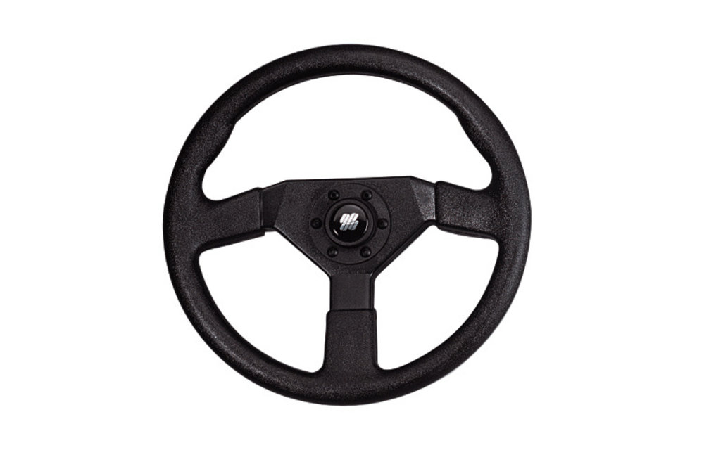 V38 stuurwiel | Zwart 3-spaaks