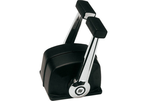 Ultraflex B74 gashendel dubbel | Zwart/verchroomd