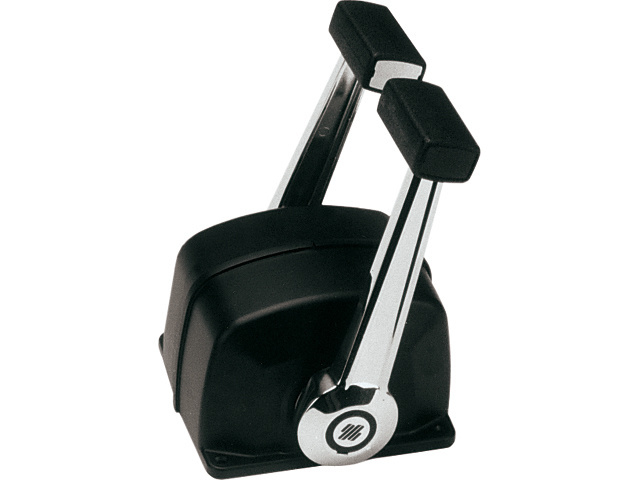 Ultraflex B74 gashendel dubbel | Zwart/verchroomd