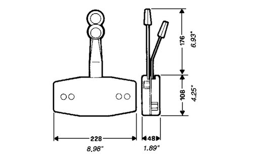 Ultraflex B47 bedieningsunit | Ivoor