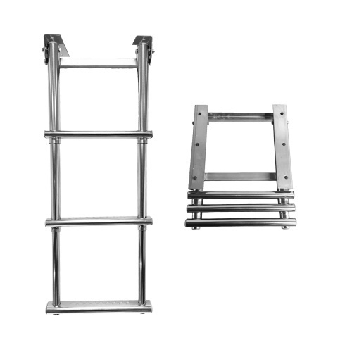 Allpa RVS Telescopische zwemtrap  3-treden