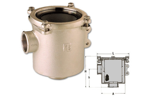 Guidi - Waterfilter | Brons | 1 1/4" type 3