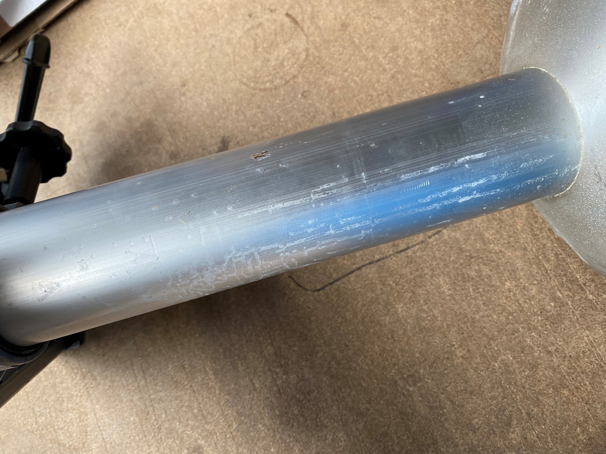 Allpa Aluminium Mainstay Heavy Duty stoelpoot (360º draaibaar + lock) met slede voet Ø229mm