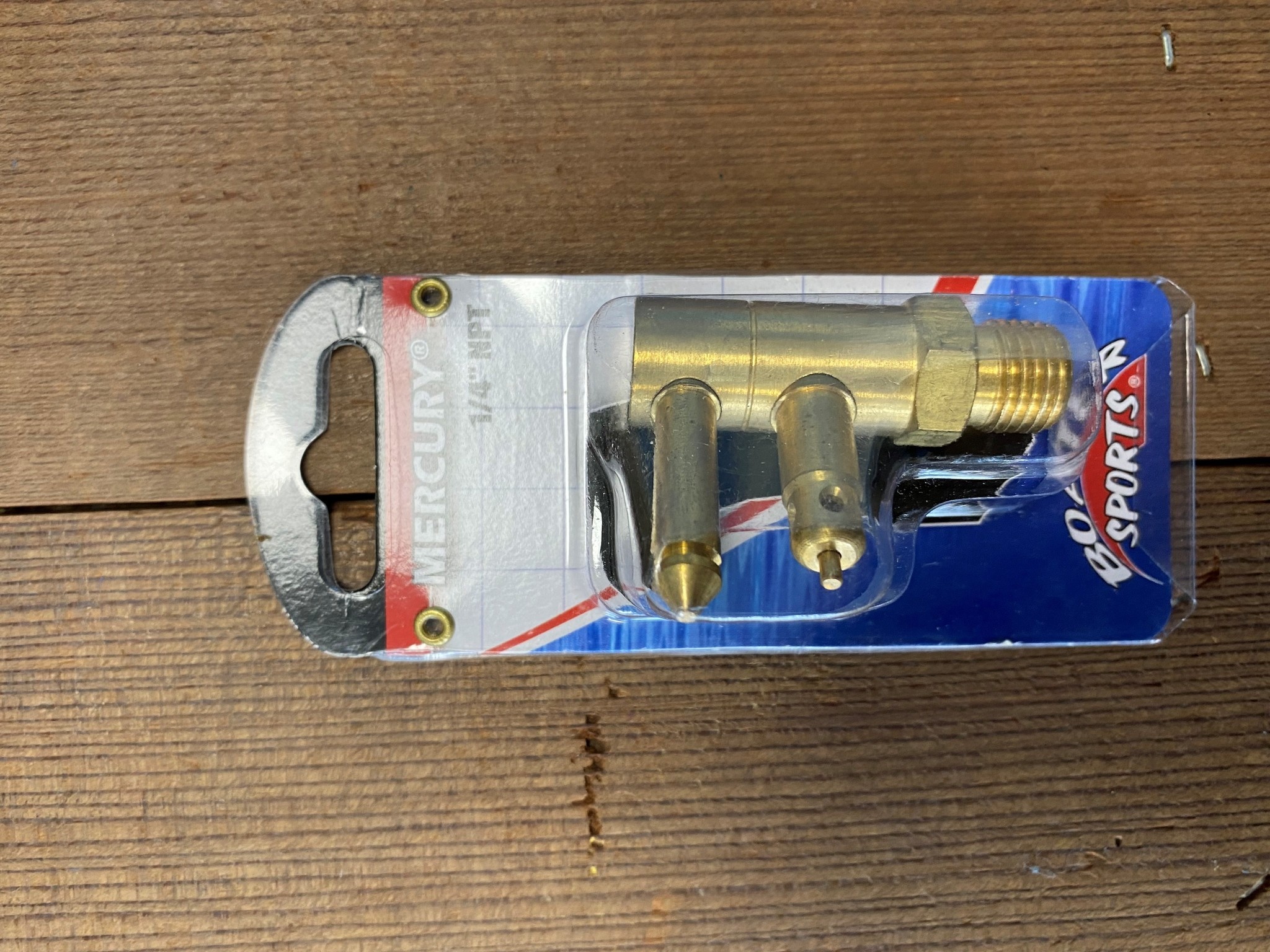 Mercury mannelijke buitenboordmotor connector 1/4"