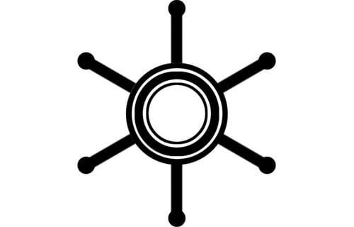 CEF - Impeller | Ø12 | Ø41 | 14 mm | 6 schoepen