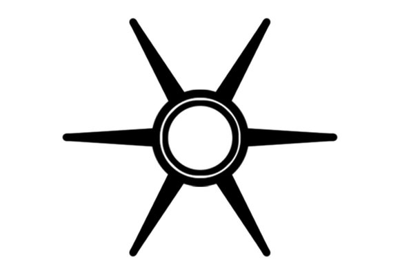 CEF - Impeller | Ø12,75 | Ø69 | 12,72 mm | 6 schoepen