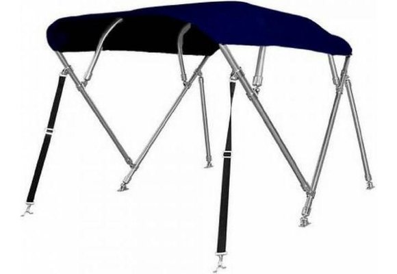 RVS Biminitop Navy 4 bogen Hoogte 117 cm