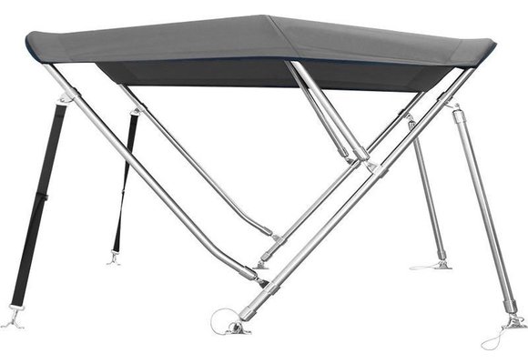 RVS Biminitop Licht grijs hoogte 137 cm