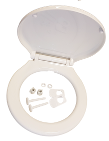 Johnson Pump space saver kunststof soft-close bril/deksel