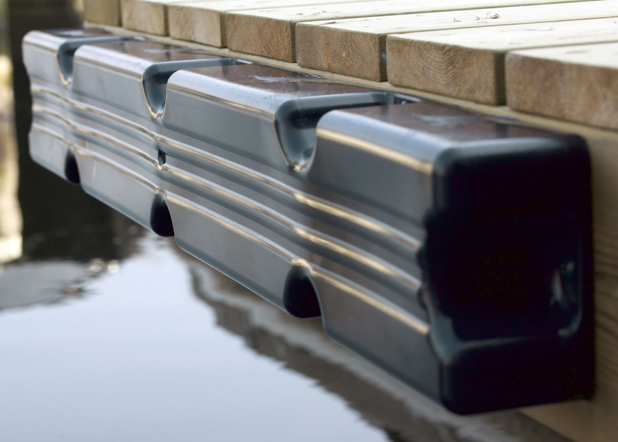 Majoni - Blockfender recht 100x12x7cm - Zwart