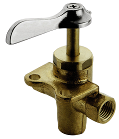 Allpa Messing 3-weg kraan, 1/4", 10-12mm