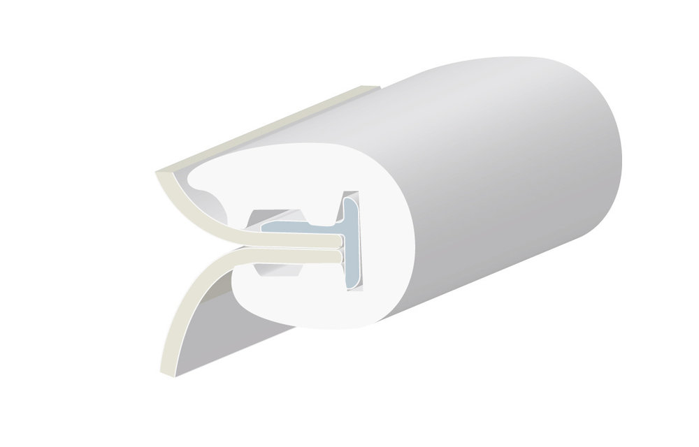 Allpa Profiel L35 B=36mm wit (24m)