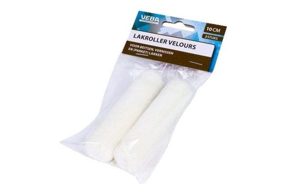 Verfrol velours 10cm (2 stuks)