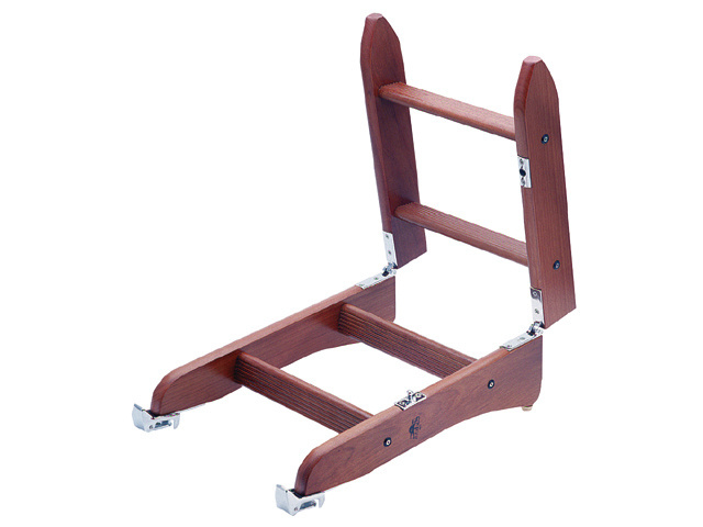 Zwemtrap hout 6 treden 130cm