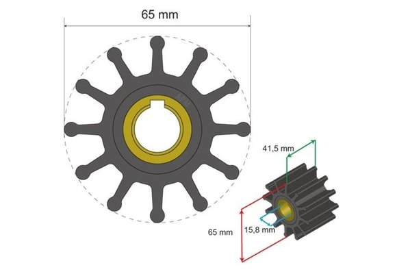 Premium Impeller kit nr. 06-01-018